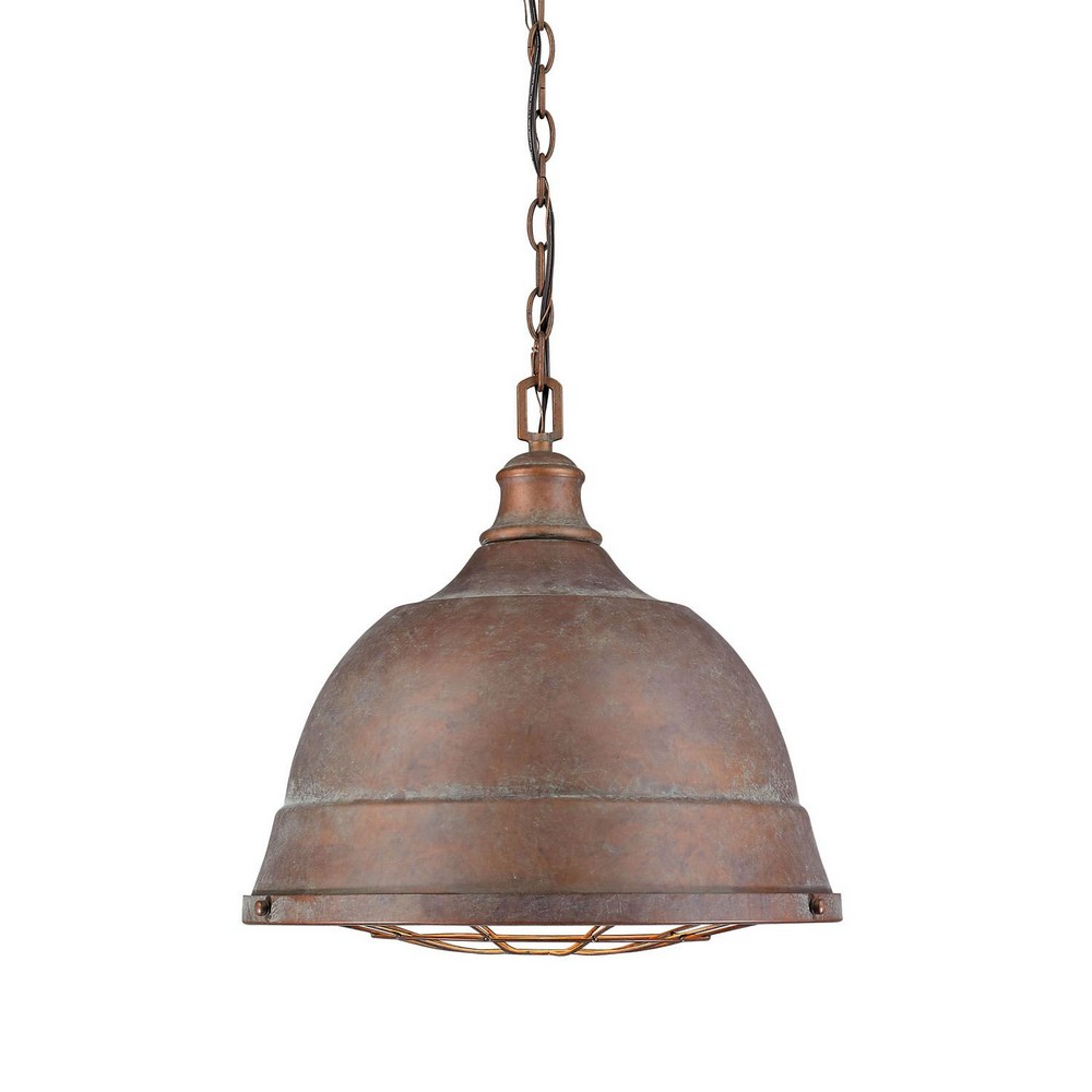 Golden Lighting-7312-L CP-Bartlett - 2 Light Large Pendant in Traditional style - 15.88 Inches high by 16.5 Inches wide   Copper Patina Finish